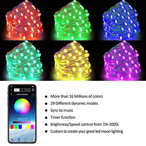 Abtong LED Fairy Lights USB Powered Fairy String Lights 10M 32.8ft...
