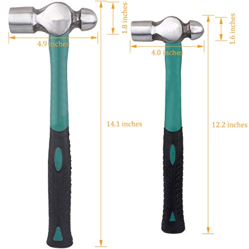 Abuff 2-Piece Hammer Set, 16oz Ball Pain Hammer - 32oz Ball Pain H...