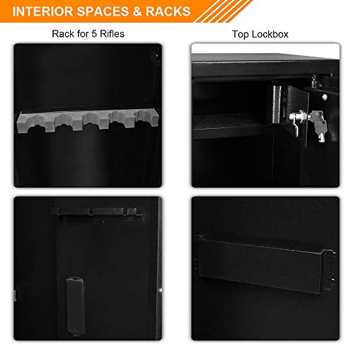 ABWL Rifle Safe Safes,5- Rifle Safe Large Firearm, Cabin...