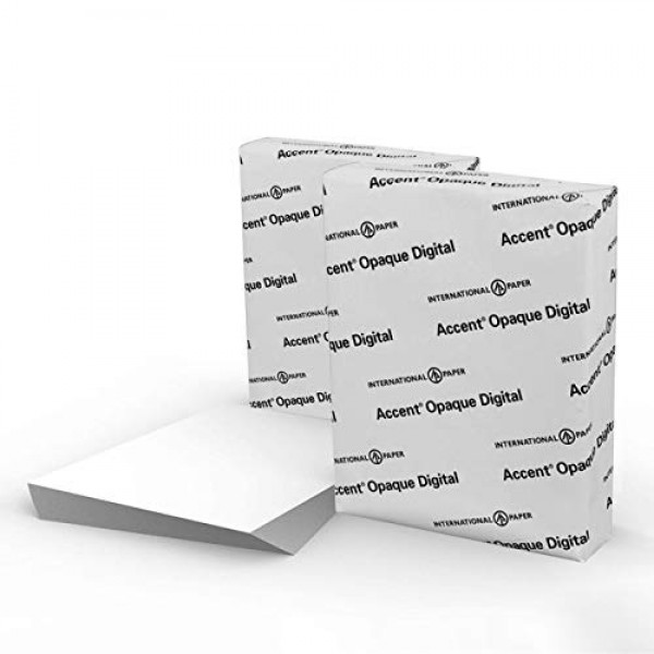 Accent Opaque White 80lb, 8.5” x 11” Cardstock Paper, 216gsm, 250 ...