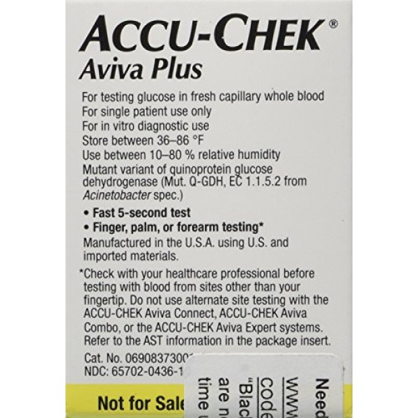 ACCU-CHEK Aviva Plus Test Strips, 50 Count