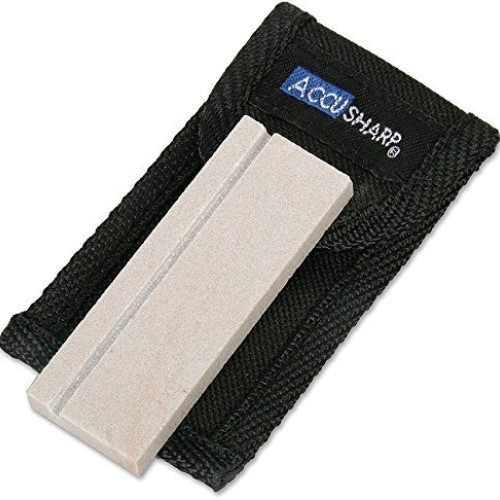 Accusharp 024C 3-Inch Natural Arkansas Sharpening Stone with Pouch