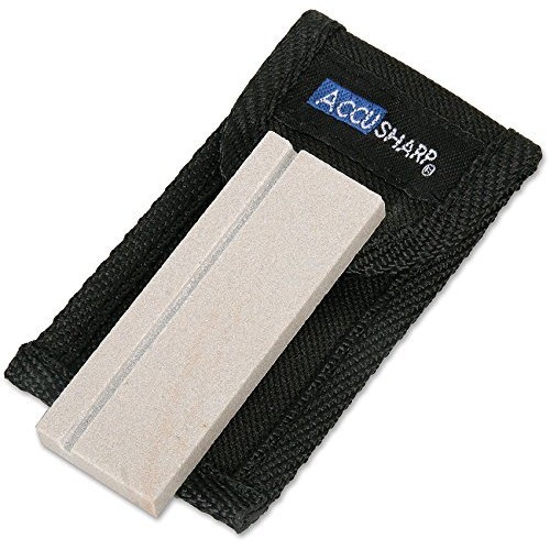 Accusharp 024C 3-Inch Natural Arkansas Sharpening Stone with Pouch