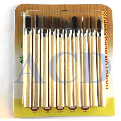 10 Piece Wood Carving Carvers Hand woodworkers Woodworking Chisel ...