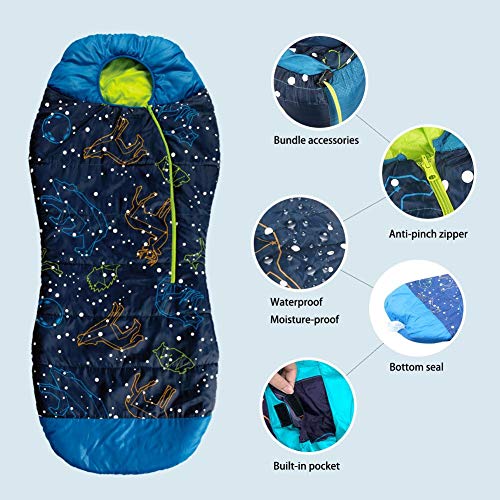 AceCamp Glow Mummy Parent Blue, Kids