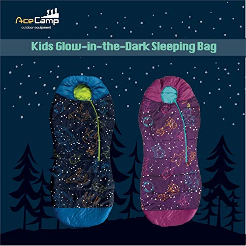 AceCamp Glow Mummy Parent Blue, Kids