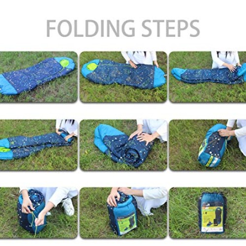 AceCamp Glow Mummy Parent Blue, Kids