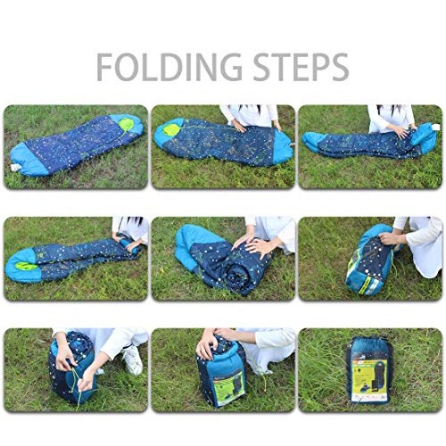 AceCamp Glow Mummy Parent Blue, Kids