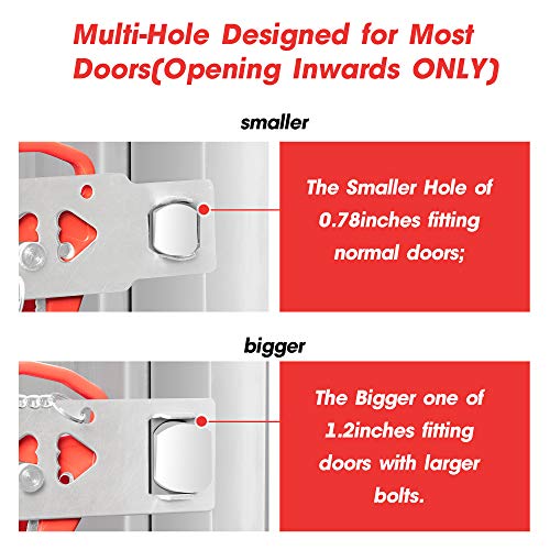 AceMining Portable Home Security Door Locker Travel Lockdown Locks...