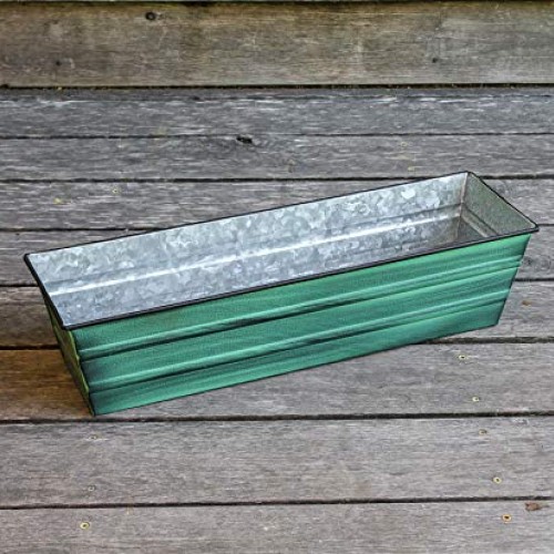 Achla Designs C-08 Small, Green Galvanized Steel Window Flower Box