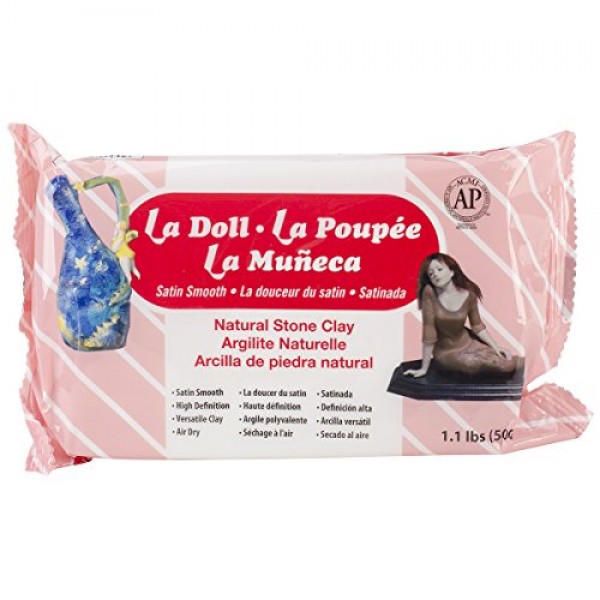 ACTIVA La Doll Natural Air Dry Stone Clay 1.1 pound 500g 1600
