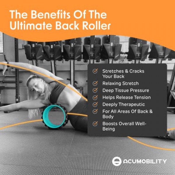 Acumobility Back Stretcher, Back Cracker, Back Roller, Back Pain, ...