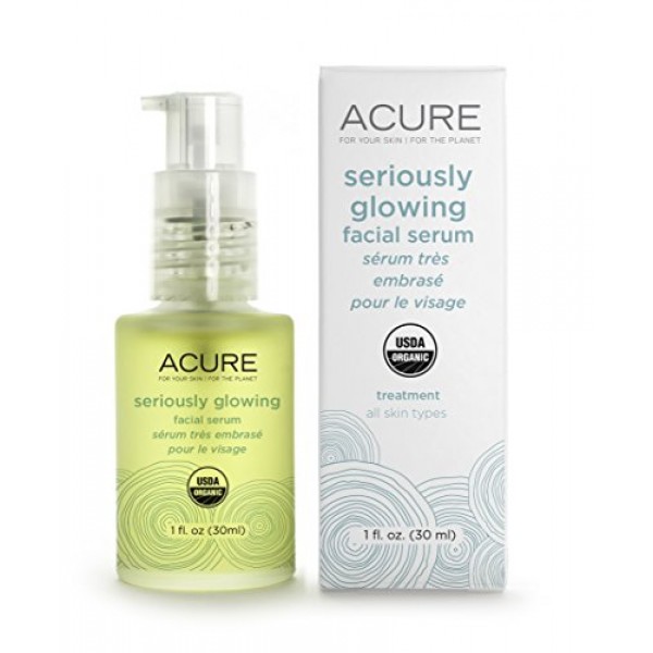 Acure Brilliantly Brightening Glowing Serum, 1 Fluid Ounce