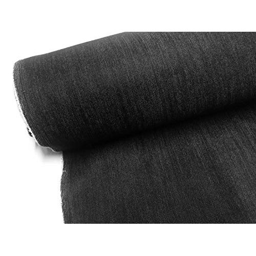 7.5oz Denim Fabric Classic Black Denim 55 Wide-Stretch Jeans Deni...