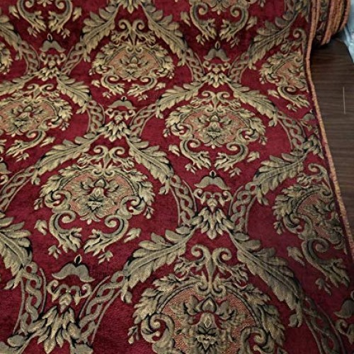 Chenille Baroque Upholstery, Damask Tapestry Chenille Fabric - Uph...