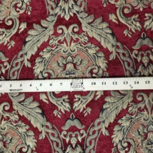 Chenille Baroque Upholstery, Damask Tapestry Chenille Fabric - Uph...