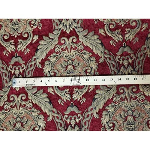 Chenille Baroque Upholstery, Damask Tapestry Chenille Fabric - Uph...