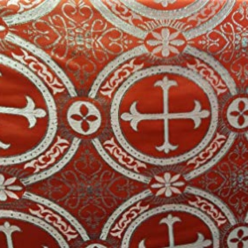 Liturgical Brocade Metallic,Church Gorgeous Cross Acetate Taffeta ...