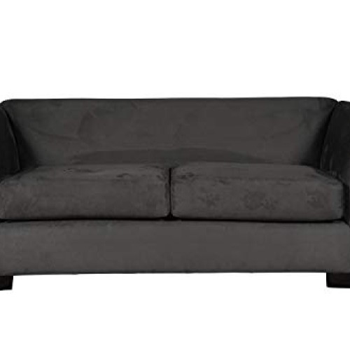 Suede Microsuede Upholstery Fabric-Charcoal- 58 Sold by The Yard