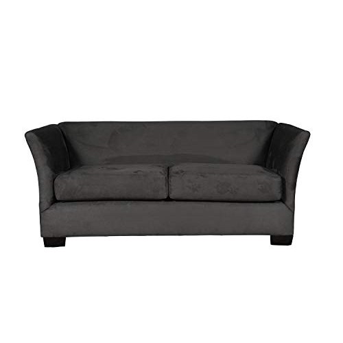 Suede Microsuede Upholstery Fabric-Charcoal- 58 Sold by The Yard