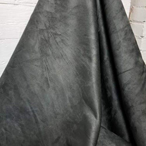 Suede Microsuede Upholstery Fabric-Charcoal- 58 Sold by The Yard