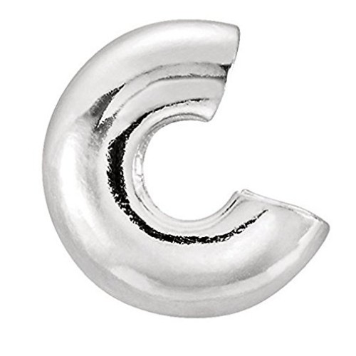 50pcs 925 Sterling Silver 4mm 0.16 Inch Crimp Bead K...