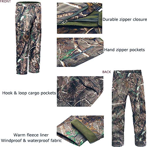 ADAFAZ Hunting Jackets & Pants Water Resistant Hunting Suit Camouf...