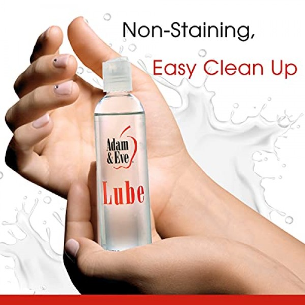 Adam & Eve Water Based Lube 8 oz. | Personal Lubricant for Men, Wo...
