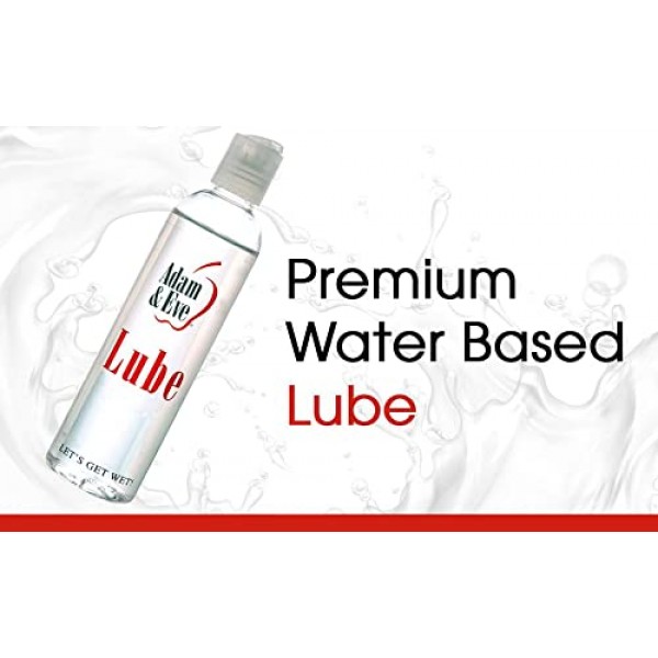 Adam & Eve Water Based Lube 8 oz. | Personal Lubricant for Men, Wo...
