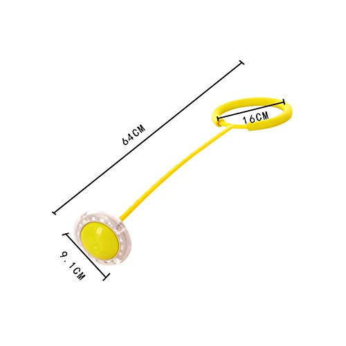 Adarl Kids Skip It Ankle Toy, Foldable LED Flashing Jumping Ring, ...