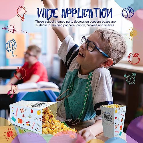 Adnee 30 Pieces Back to School Popcorn Boxes- First Day of School ...