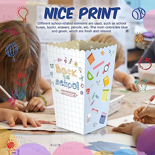 Adnee 30 Pieces Back to School Popcorn Boxes- First Day of School ...