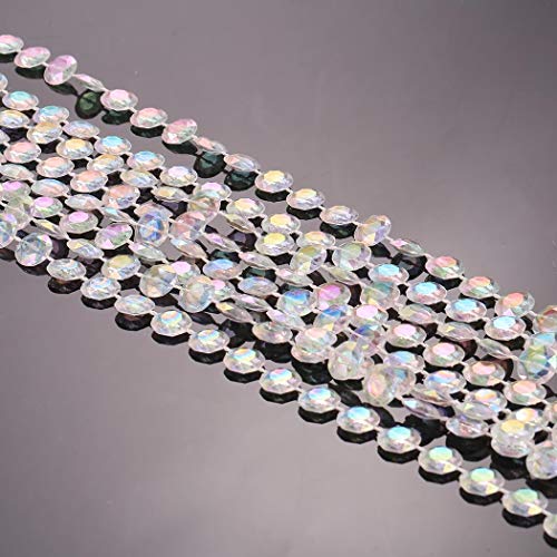 ADOSOUL 1 Pack Beads Octagonal Crystal Beads Window Door Curtains ...