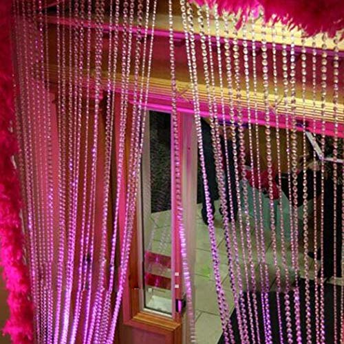 ADOSOUL 1 Pack Beads Octagonal Crystal Beads Window Door Curtains ...