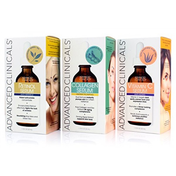 Advanced Clinicals Complete Skin Care Set with Anti-Aging Retinol ...