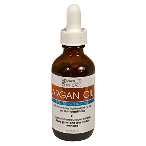 Advanced Clinicals Luxury Pure Argan Oil. Lightweight facial Oil R...