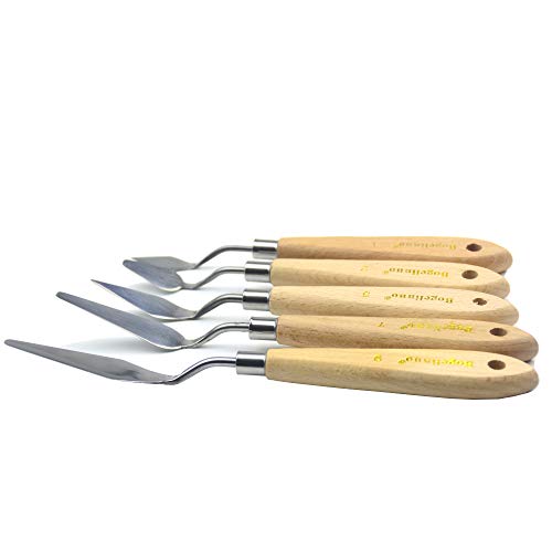 AebDerp 5 Pieces Painting Knives Oil Painting Scraper Shovel Paint...