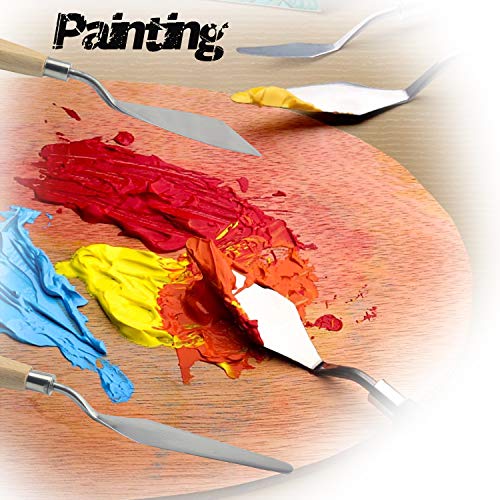 AebDerp 5 Pieces Painting Knives Oil Painting Scraper Shovel Paint...