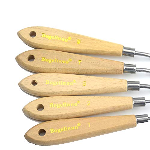 AebDerp 5 Pieces Painting Knives Oil Painting Scraper Shovel Paint...