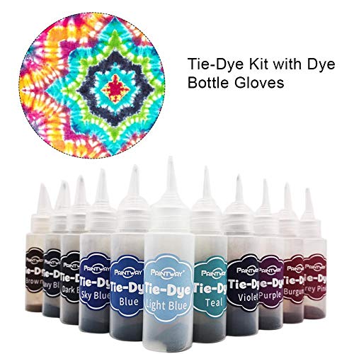 24 Colors Tie-dye Kit,Fabric Dye,One-Step Tie Dye Kits,Tie Dye Shi...