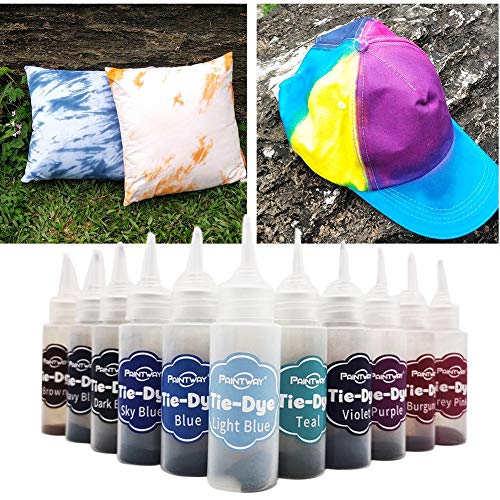 24 Colors Tie-dye Kit,Fabric Dye,One-Step Tie Dye Kits,Tie Dye Shi...