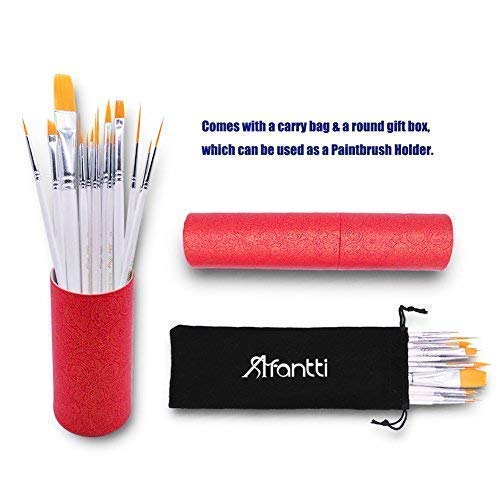 18 Pcs Detail Fine Miniature Figurine Paint Brushes Mini Micro Pai...