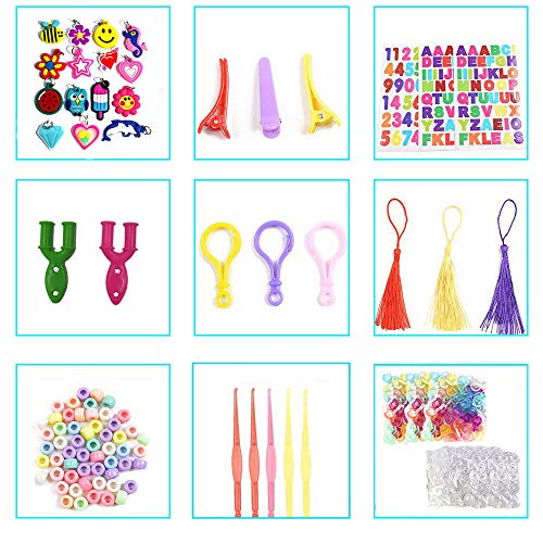 Affect Shop 7100+pcs 18 Colors Rubber Bands Loom Kit with Accessor...