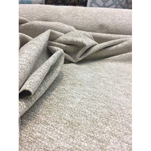 20 Yard Roll Beige Fabric Chenille upholstery Fabric couch pillow ...