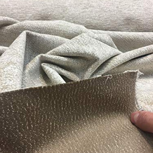 20 Yard Roll Beige Fabric Chenille upholstery Fabric couch pillow ...