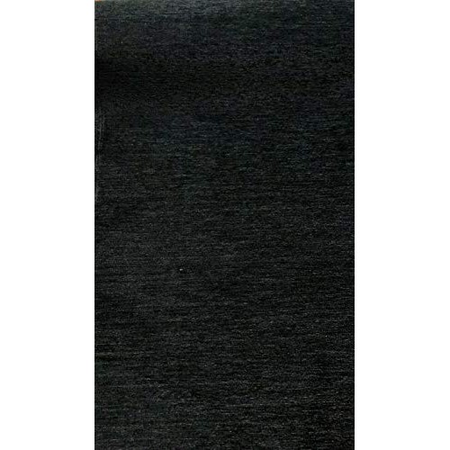 Barcelona Black Soft Chenille Upholstery Fabric By The Yard