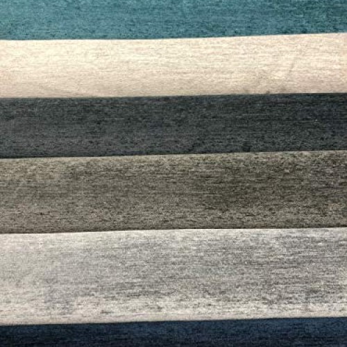 Barcelona Black Soft Chenille Upholstery Fabric By The Yard