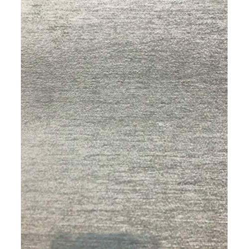 Barcelona Silver Soft Chenille Upholstery Fabric By The Yard