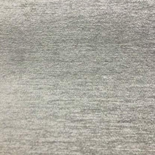 Barcelona Silver Soft Chenille Upholstery Fabric By The Yard