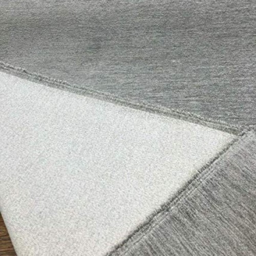 Barcelona Silver Soft Chenille Upholstery Fabric By The Yard